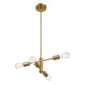 Trellis - 4 Lights Modern Gold Chandelier