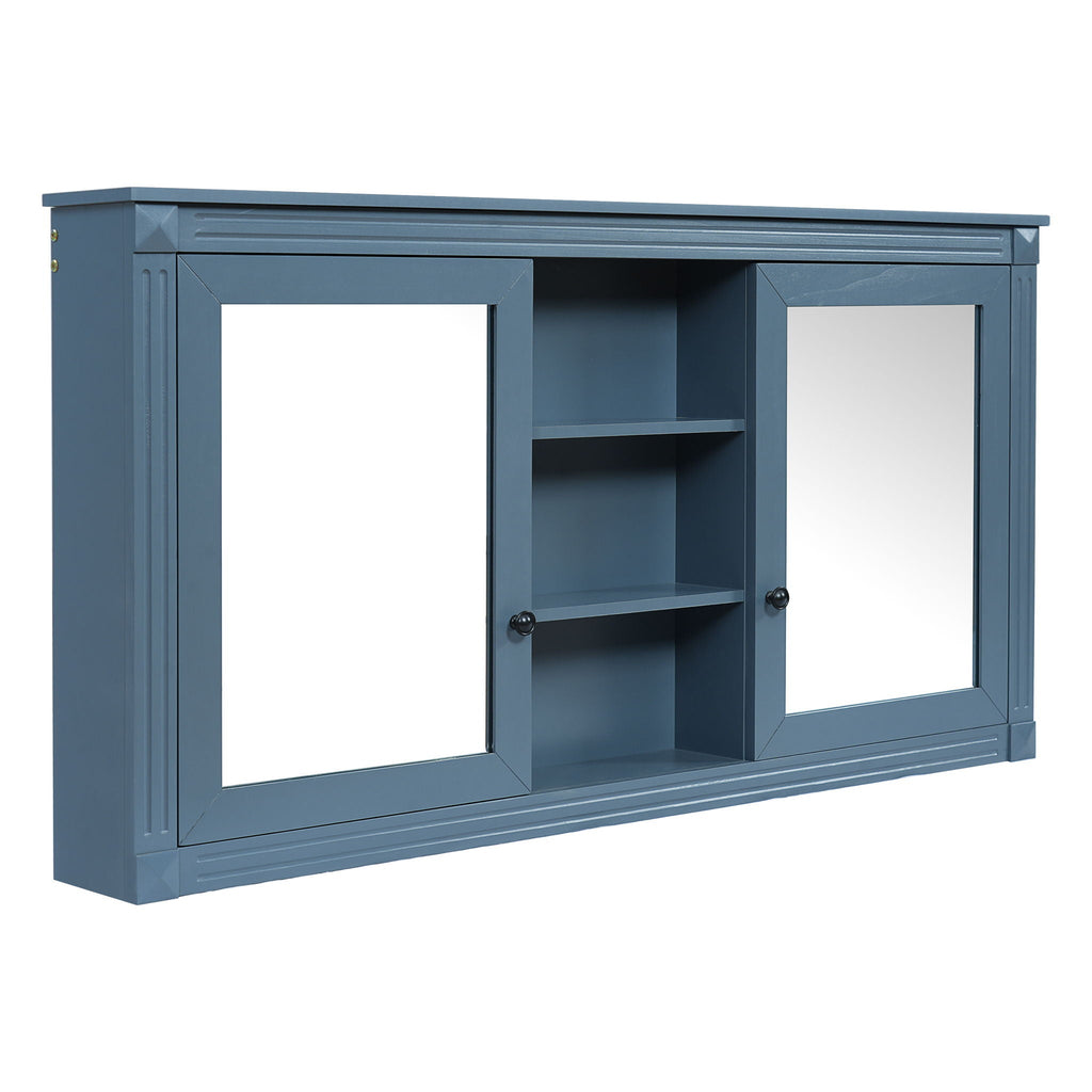 Modern Wall-Mount 2 In 1 Mirror Cabinet