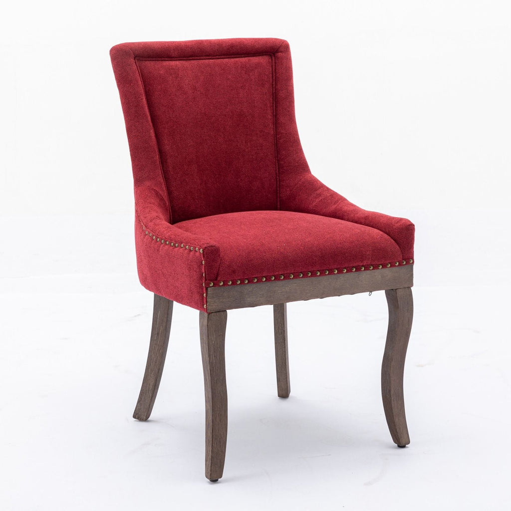 Ultra Side Dining Chair Set with Solid Wood Legs - Multiple Colors
