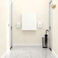 White Shaker Solid Wood Wall Cabinet with Soft-Close Doors - White