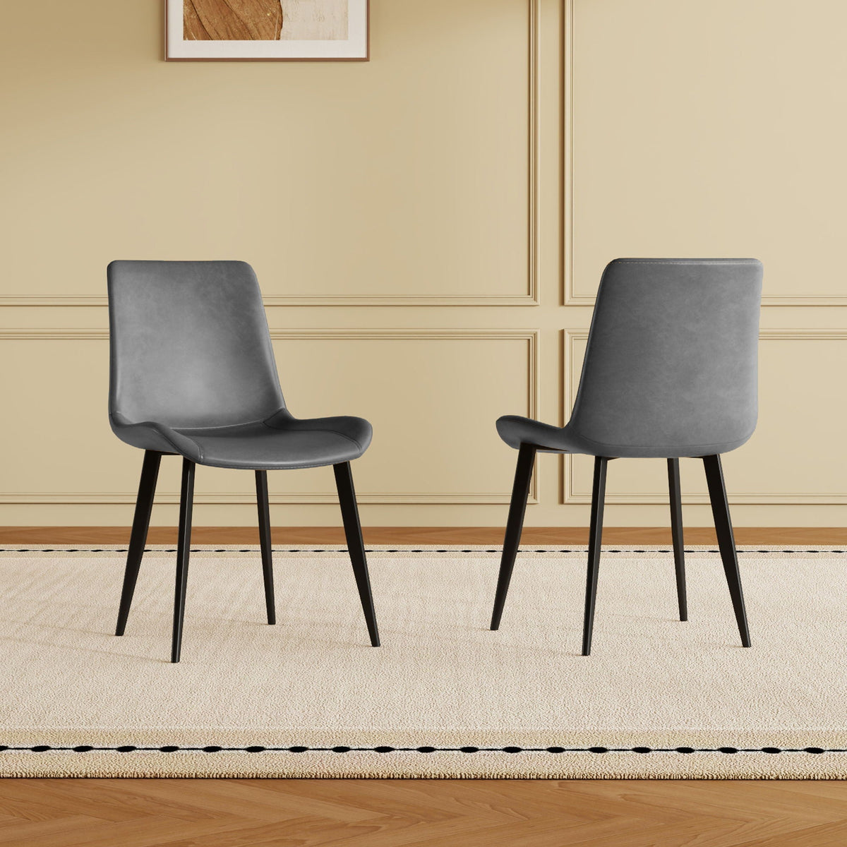 Modern Dining Chairs Ergonomic Design For Kitchen (Set of 4)