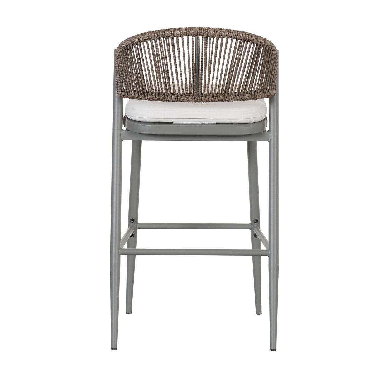 Outdoor Bar Height Metal Frame Counter Stools