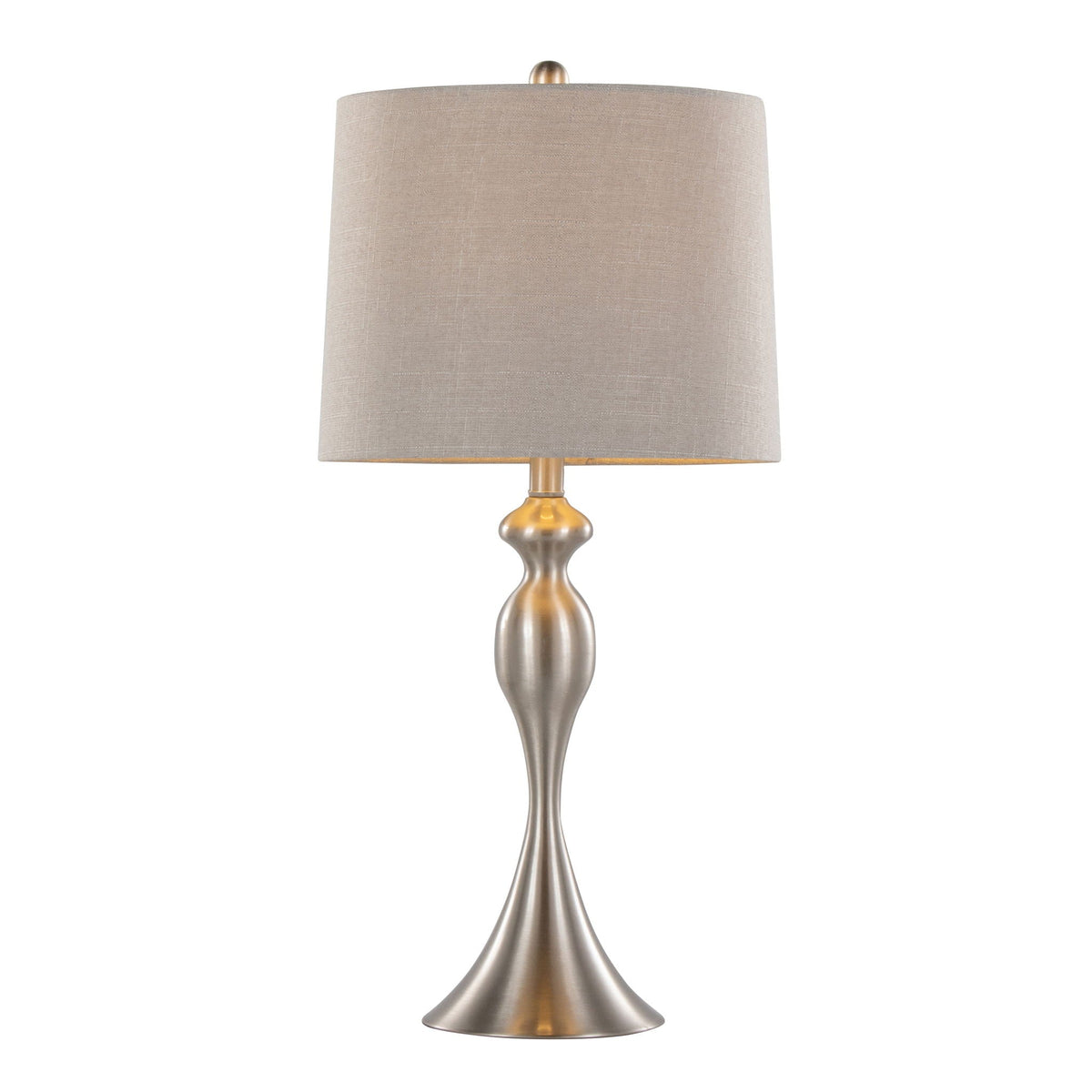 Ashland Contemporary Table Lamp Set with Double-Layer Shade - Multiple Colors