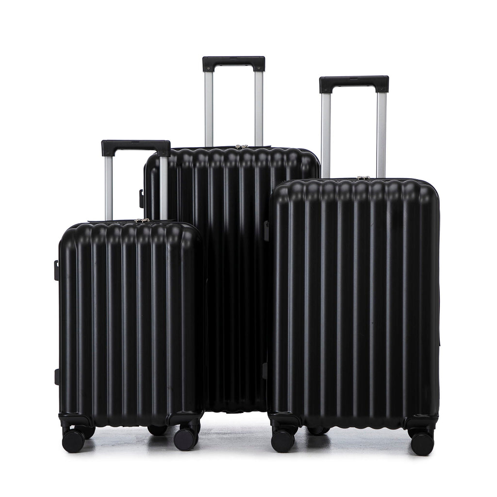 Spinner Wheel Luggage Set with USB Port and Holders - Pink, Black, Green