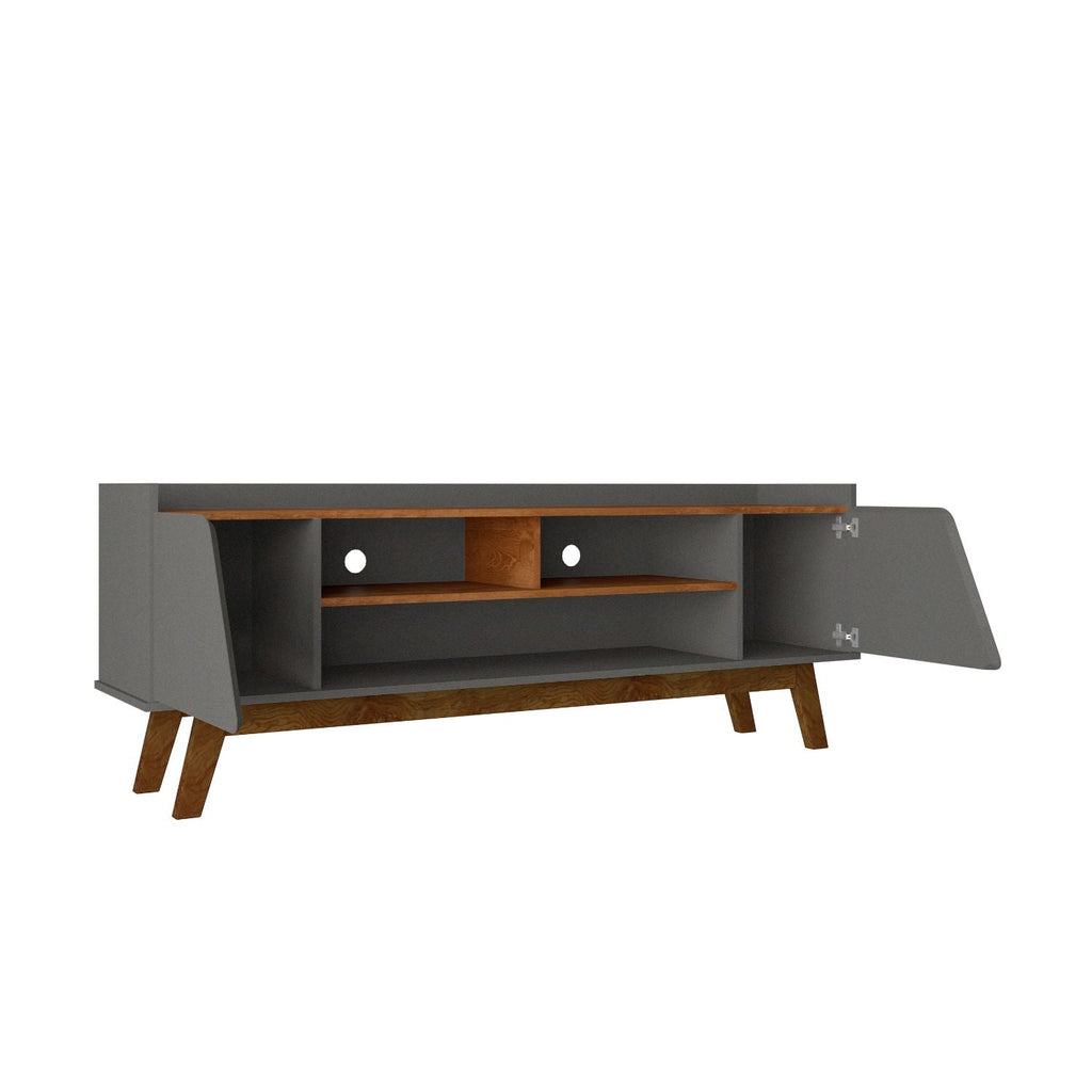 TV Stand with 5 Shelves and Soft Close Doors - Multiple Colors