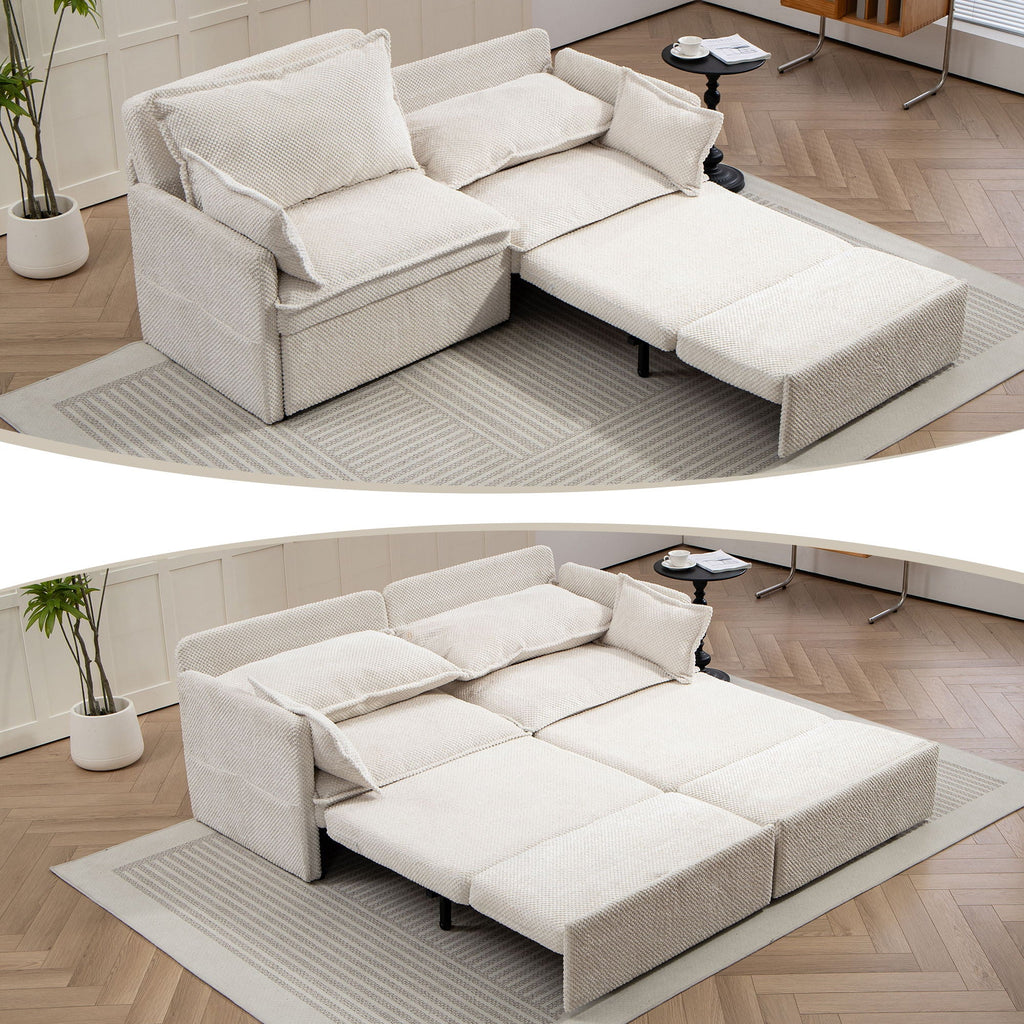 Pull Out Sofa Bed, Convertible Sleeper Sofa Couch, Side Storage, And USB / C - Type Charging Ports Chair