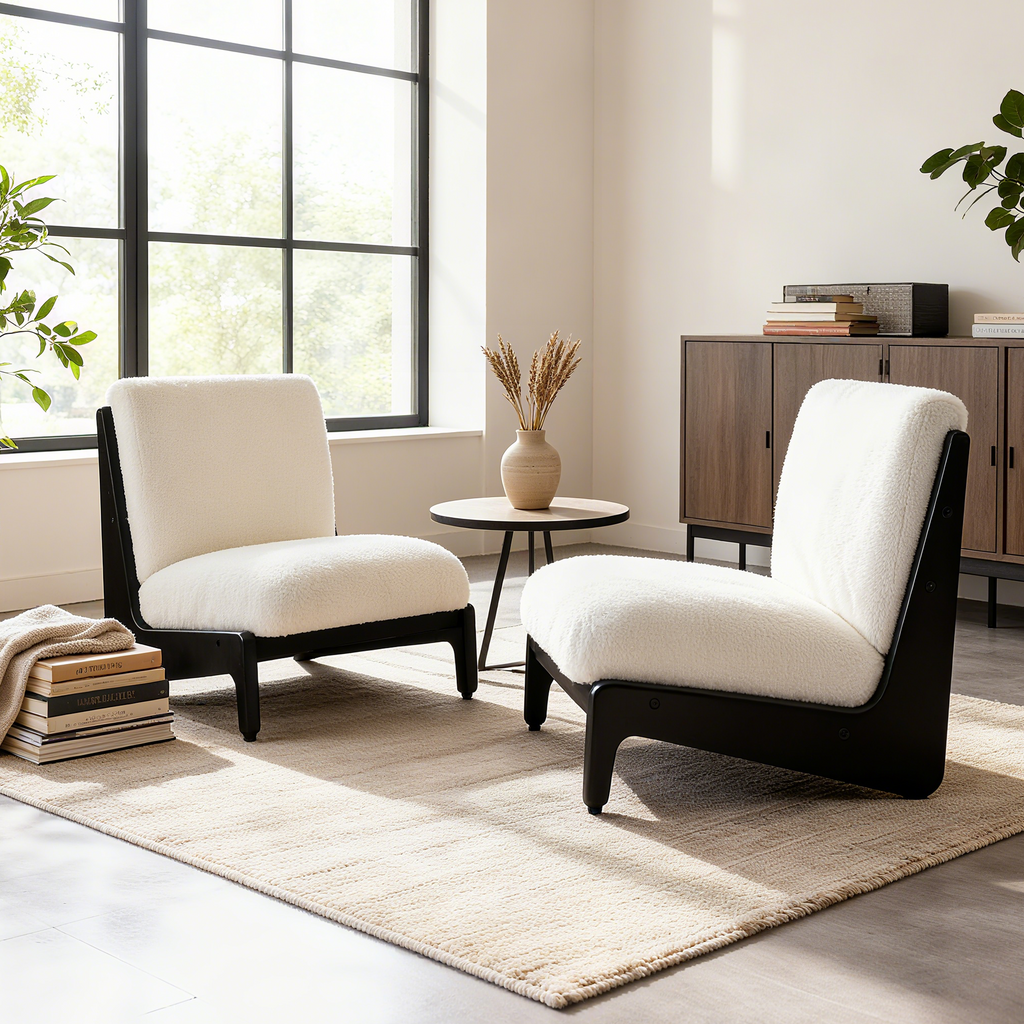 Scott Living Moda Accent Chair with Solid Wood Frame - 28" Wide