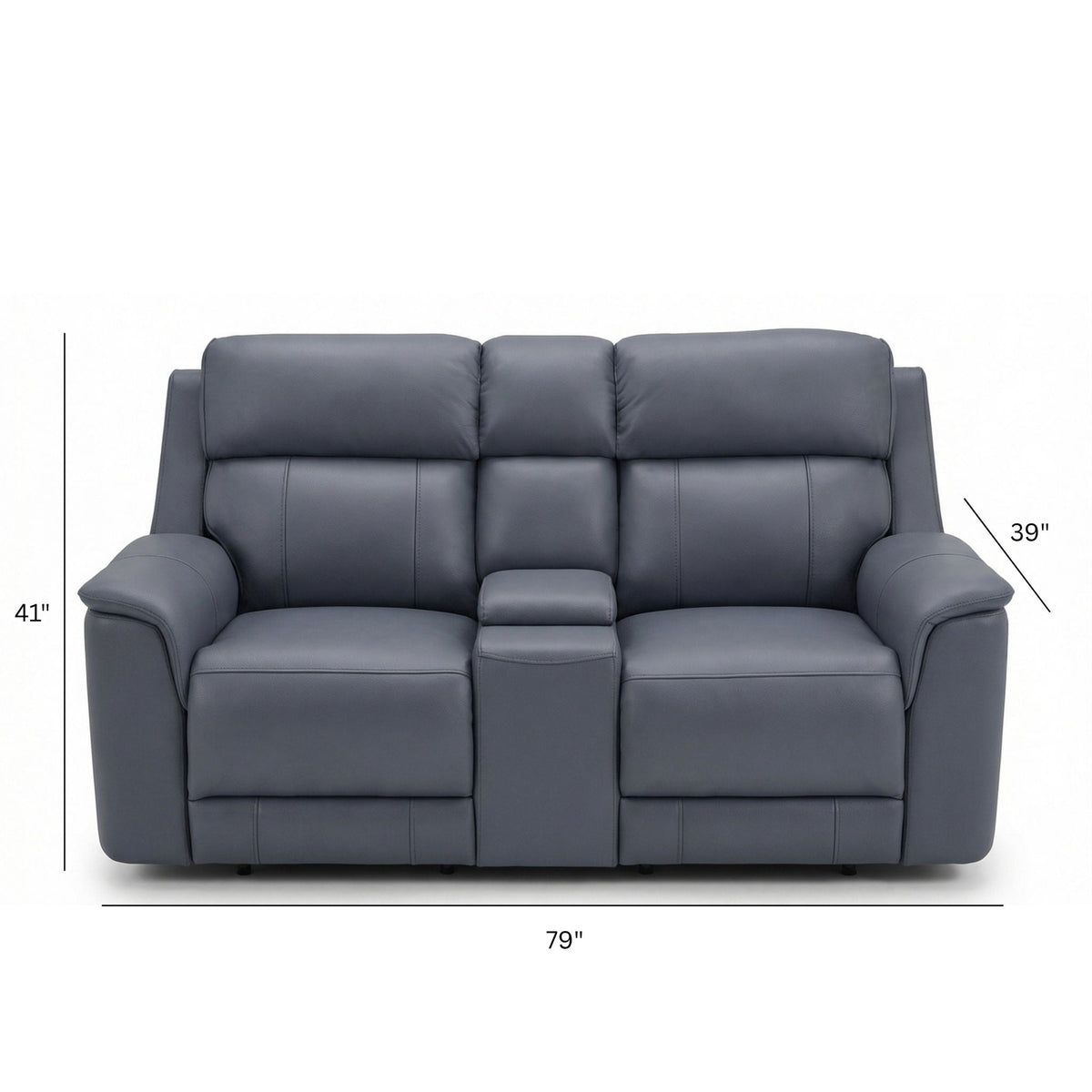 Dual Power Reclining Loveseat with Center Console - Multiple Colors