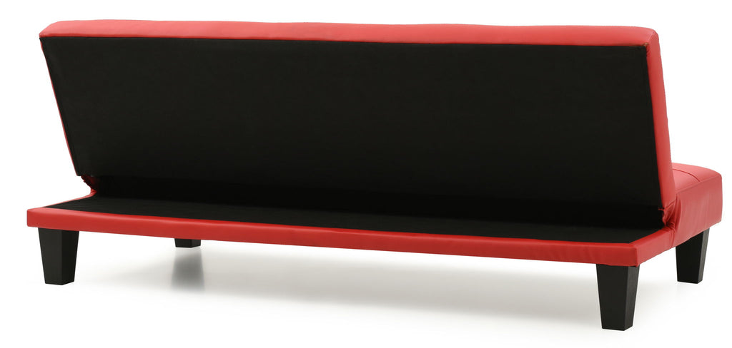Alan Sofa Bed with Contemporary Design - Black, Dark Brown, Red, Light Brown