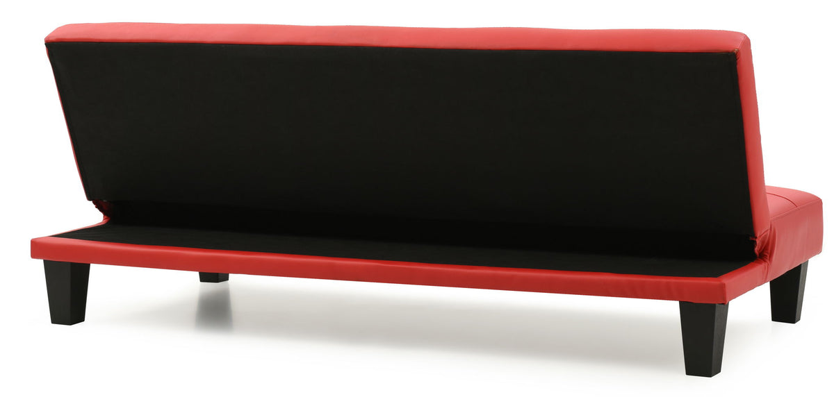 Alan Sofa Bed with Contemporary Design - Black, Dark Brown, Red, Light Brown