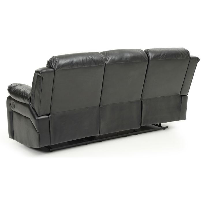 Elegant Reclining Sofa with Sturdy Construction - White, Black, Dark Brown