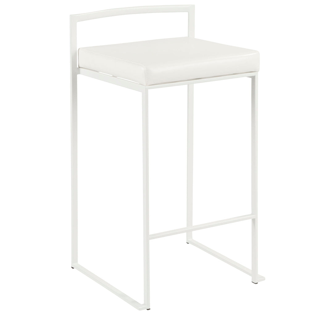 Stackable Counter Stool with Padded Comfort Seat - Multiple Colors