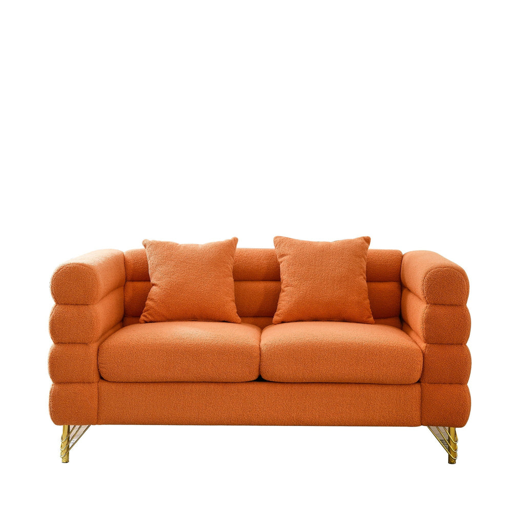 Streamline Sectional Sofa with Art Deco Design - Multiple Colors