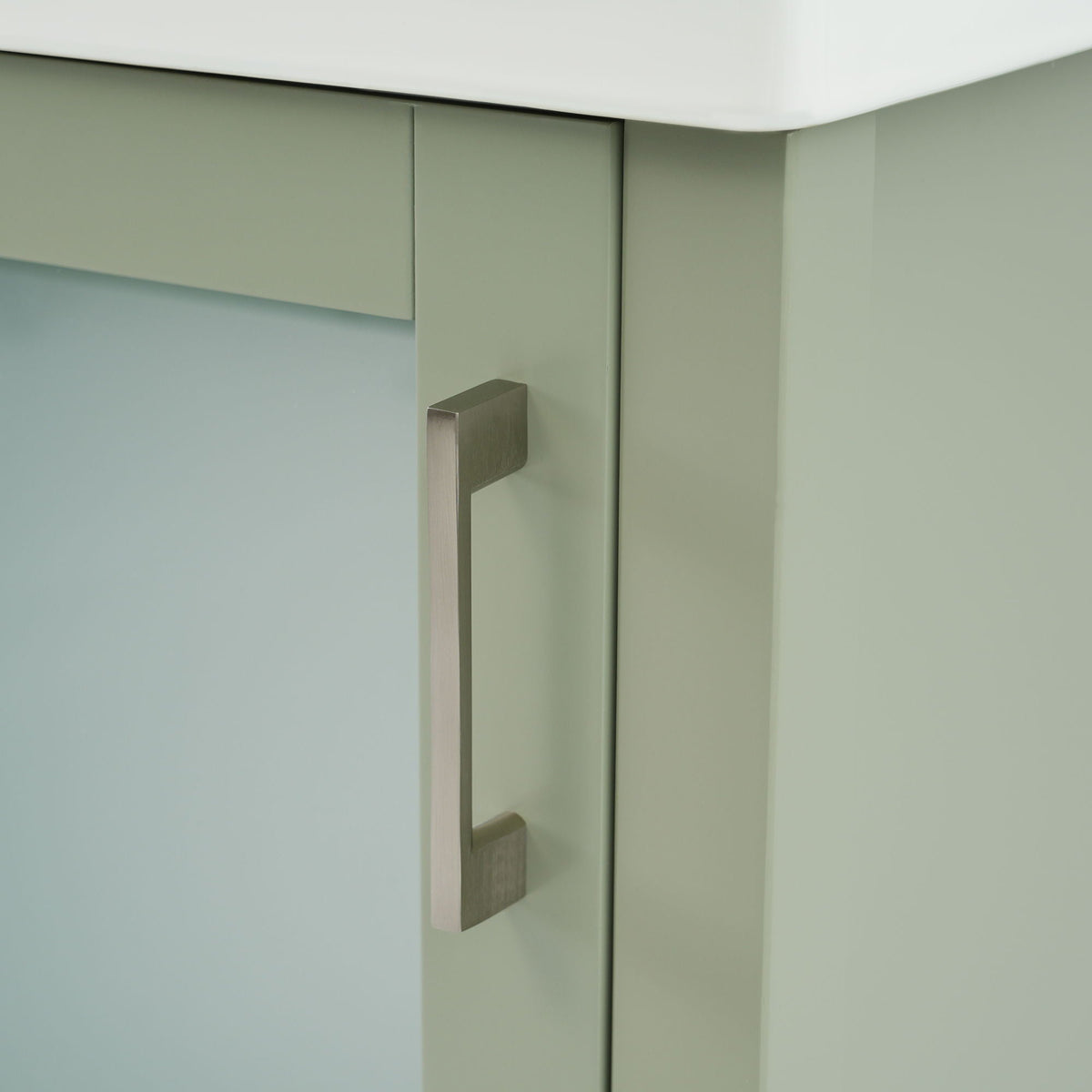 Bathroom Vanity with Ceramic Sink and Ample Storage - Blue, Green, or Black