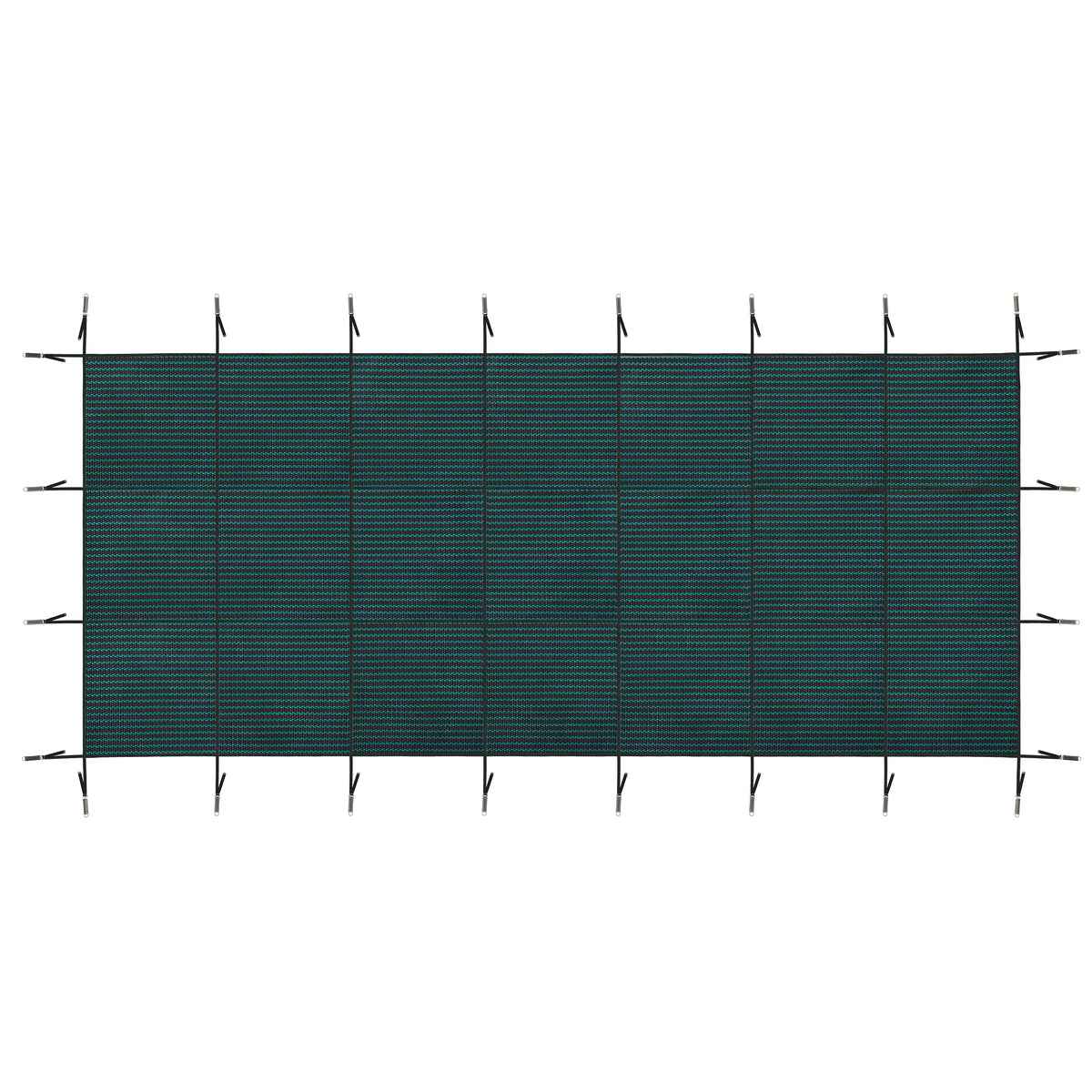 Swimming Pool Safety Cover with Triple-Stitched Polypropylene Mesh - Green or Blue