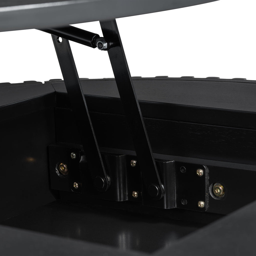 Round Lift Top Coffee Table with Hidden Storage - Multiple Colors