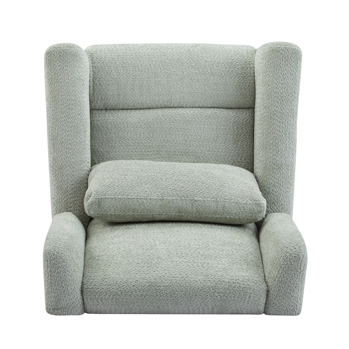 Power Recliner Chair Swivel with Boucle Upholstery and 360° Swivel - Gold or Beige