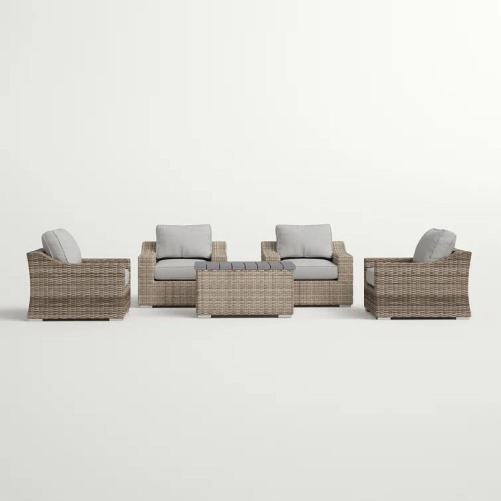 Stylish Sofa Seating Group With Cushions - Multiple Set Options, Dark Gray, Gray, or Dark Brown