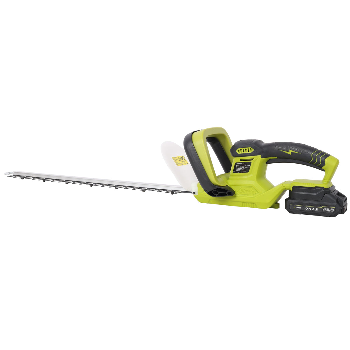 21V DC Hedge Trimmer with Dual-Action Blades – 36.6" Wide Cutting