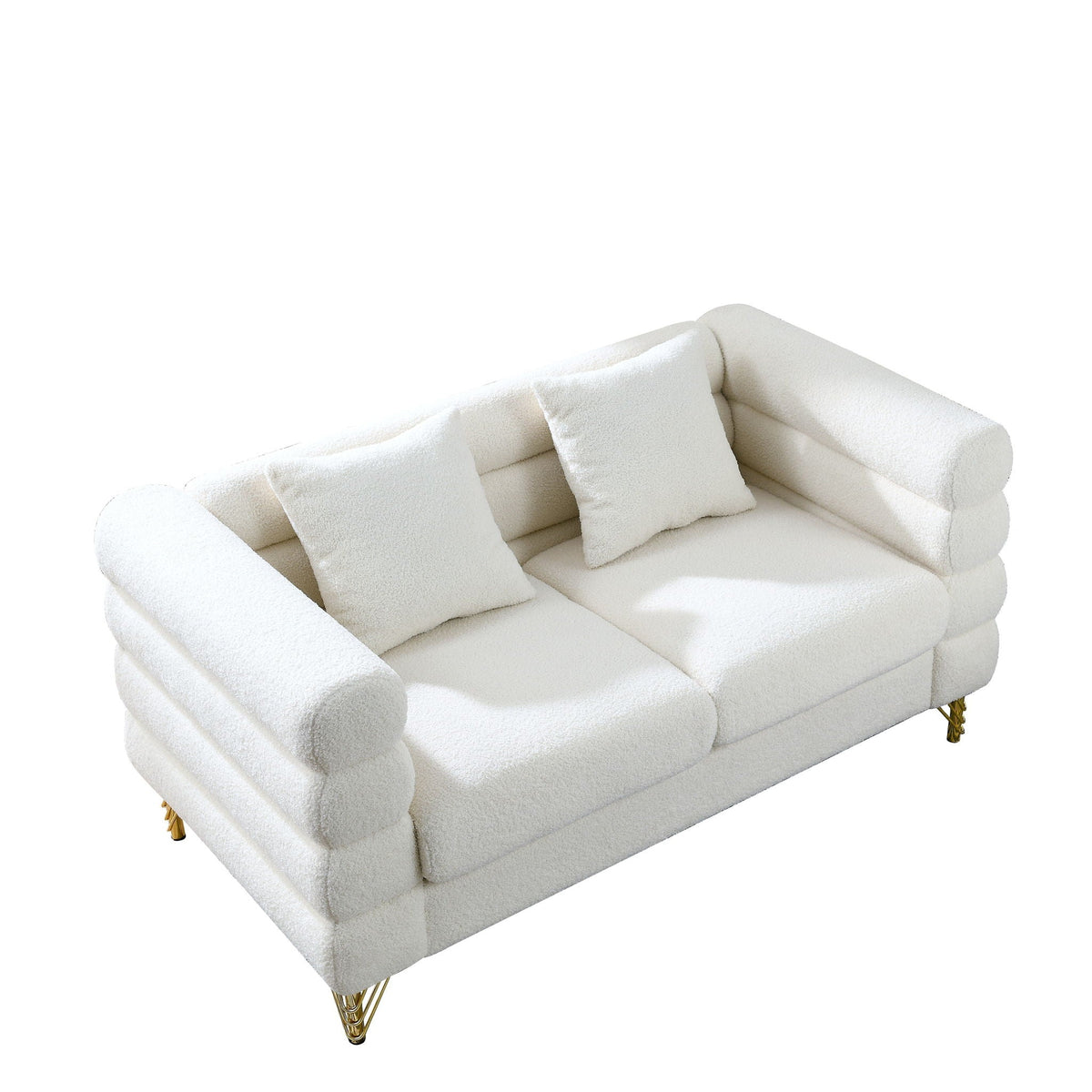Streamline Sectional Sofa with Art Deco Design - Multiple Colors