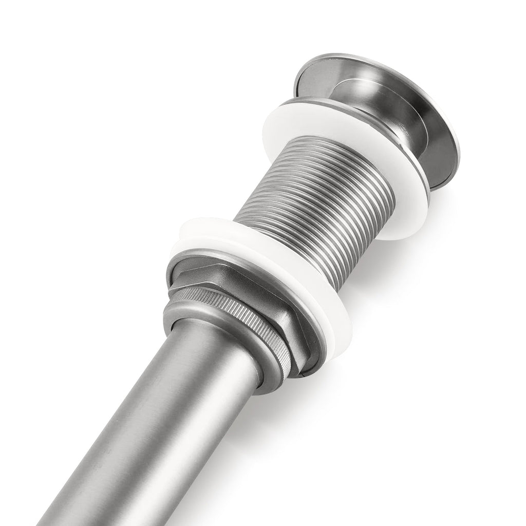 Stainless Steel Bathroom Sink Drain Without Overflow with Pop-Up Stopper