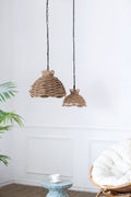 Rope Woven Chandelier Set with Natural Hemp Rope - Brown