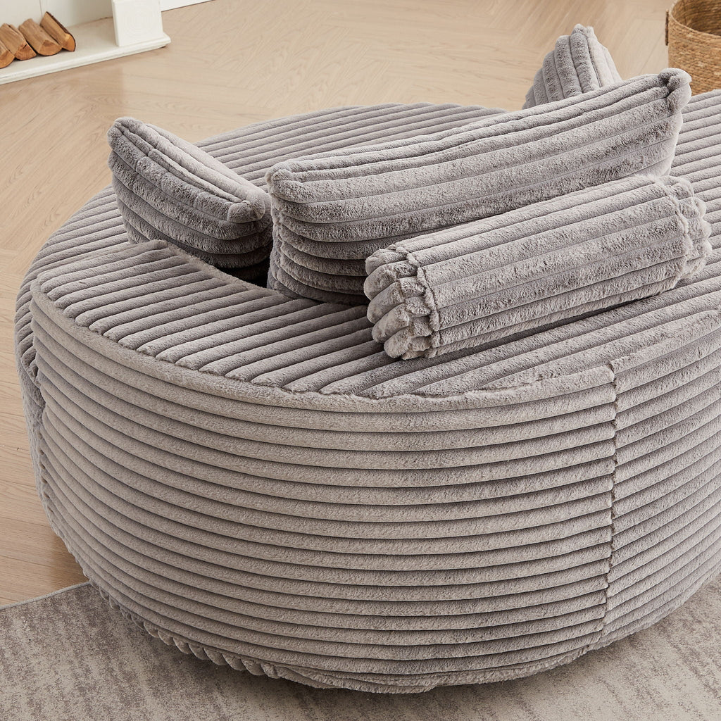 Swivel Sleeper Chair with Supportive Pillow and 360° Base - Multiple Colors