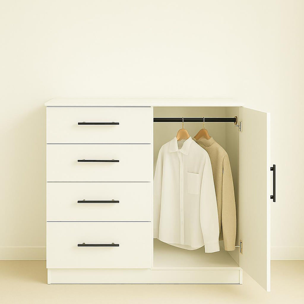 Robin Gentleman’s Chest with Extra Deep Storage - Dark Gray or White