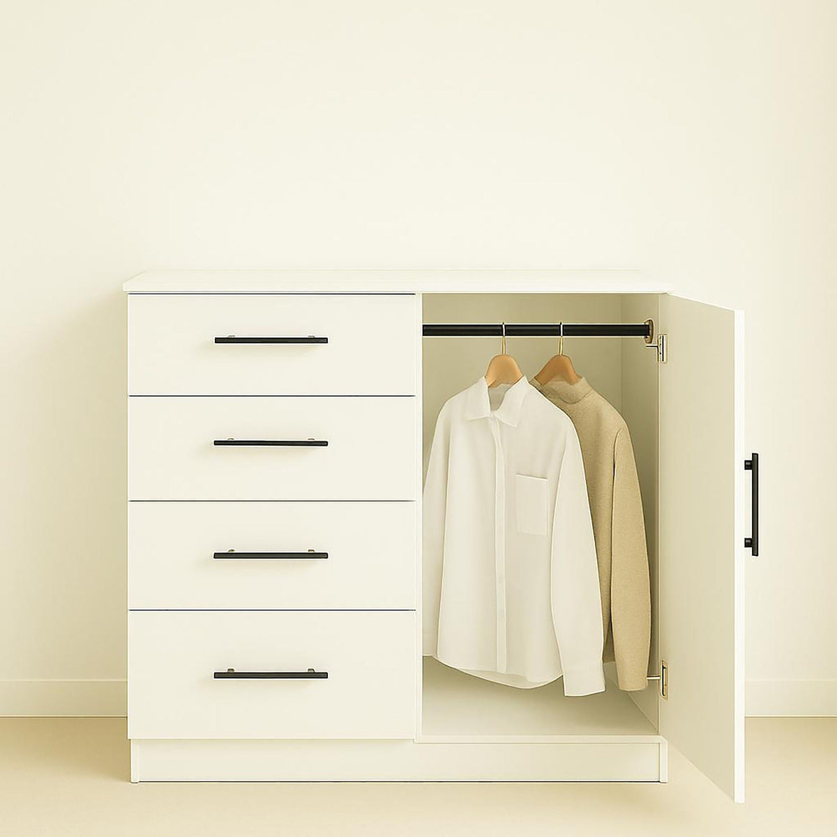 Robin Gentleman’s Chest with Extra Deep Storage - Dark Gray or White