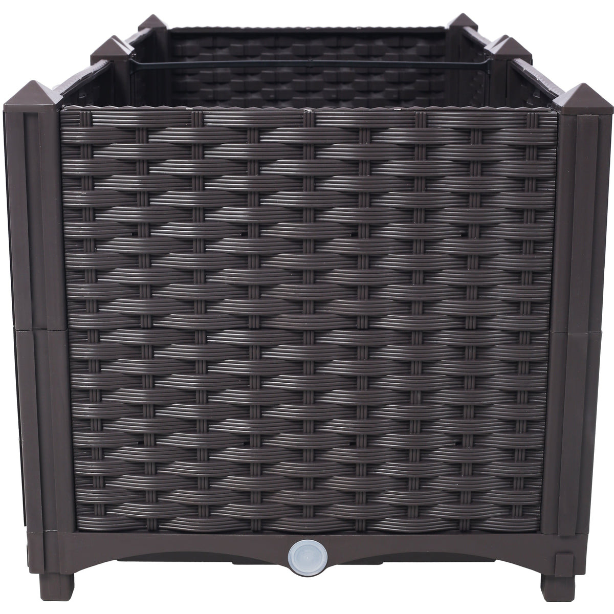 Deep Raised Garden Bed Planter Box with Self-Watering System - Polypropylene