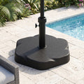 Hex Shape Outdoor 65-Pound Umbrella Base with Resin and Concrete - Outdoor