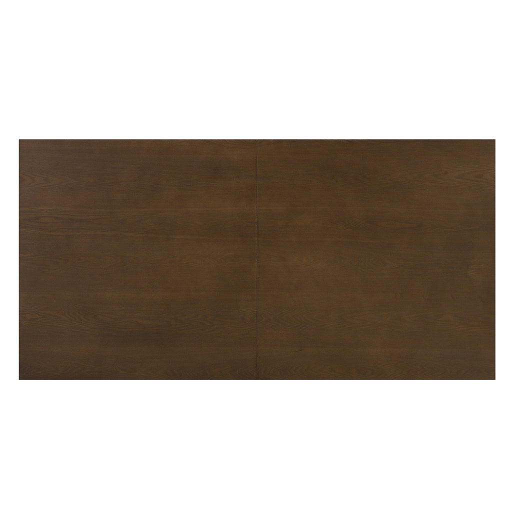 69 Inch Solid Wood Dining Table with U-Shaped Trestle Base - Walnut