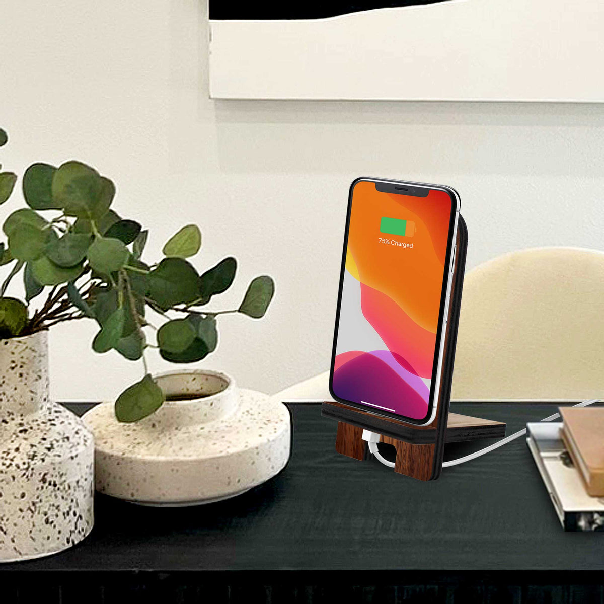 Adventure Awaits Cell Phone Stand Family Decor - Wood Mobile Tablet Holder Charging Station Organizer - 892068