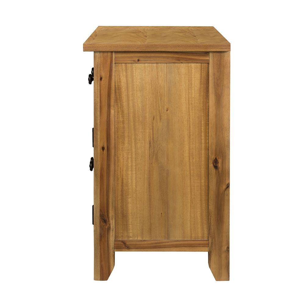 Farmhouse Cabinet Sideboard with Ample Storage - Light Brown