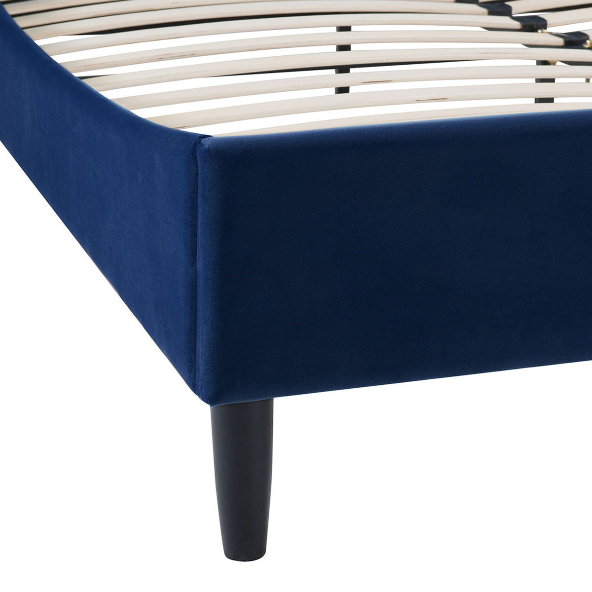 Vertical Tufted Modern Headboard Platform Bed Set with Upholstered Finish - Multiple Colors