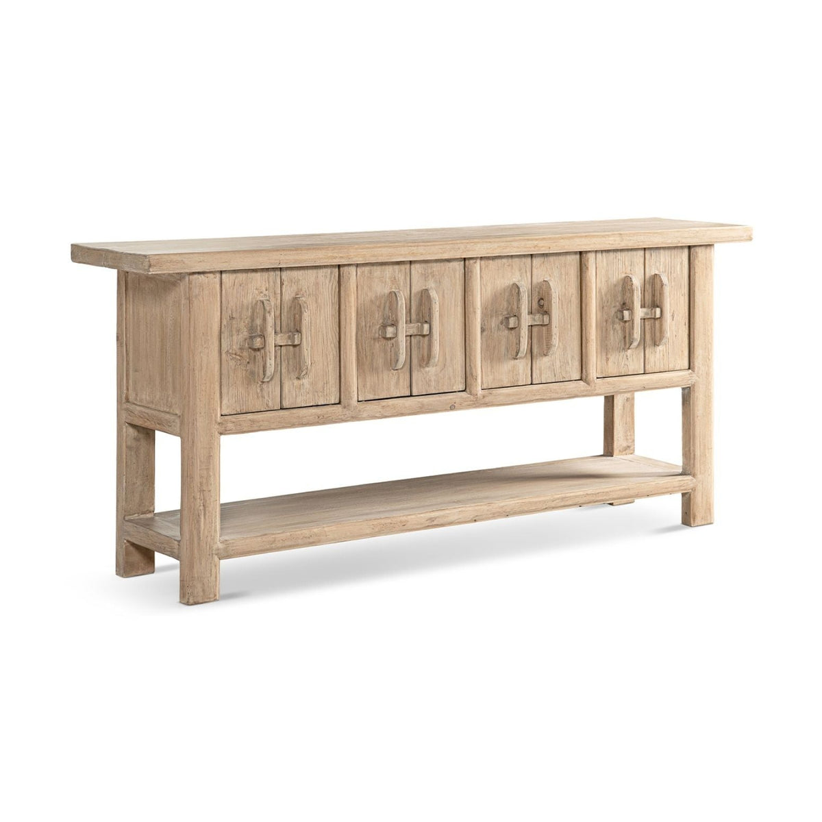 Reclaimed Pine Sideboard with Lower Shelf - Natural