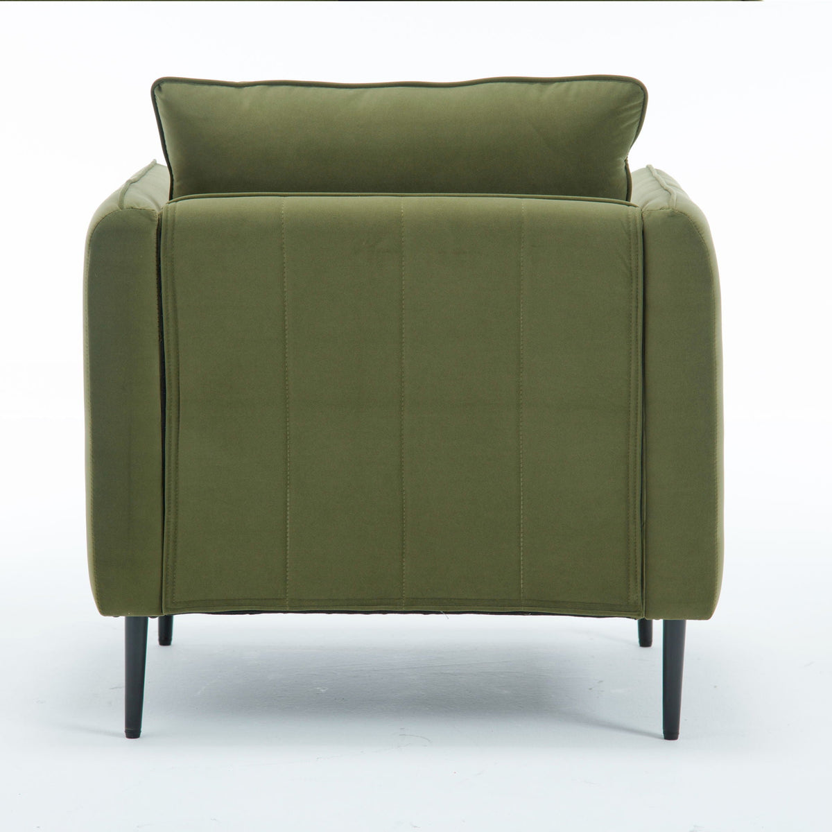 Accent Chair with Removable Pillow - Dark Green or Dark Red