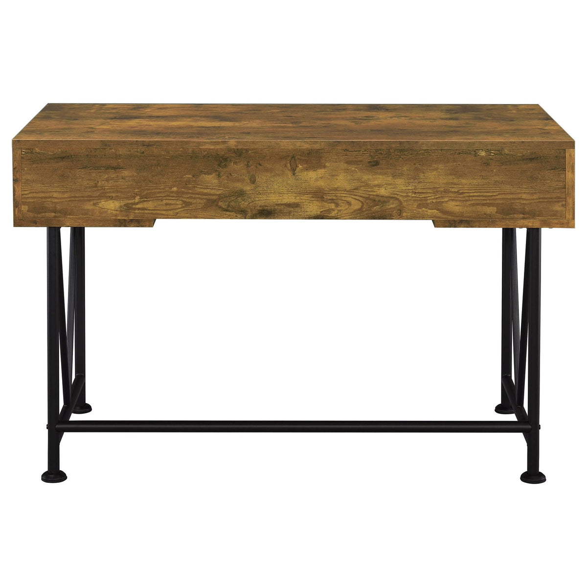 Analiese 2-piece Computer Desk Bookcase Set Rustic Nutmeg