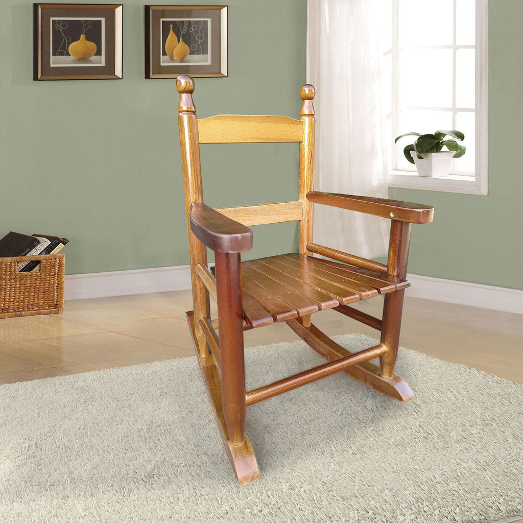 Children's Rocking Chair with Sturdy Populus Wood Frame - Multiple Colors