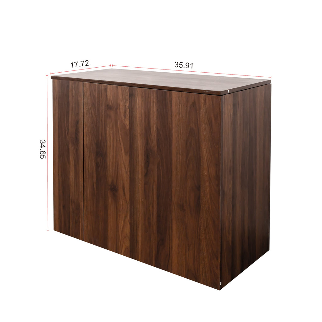 Computer Desk with Drawers, Modern Corner Home Office Storage