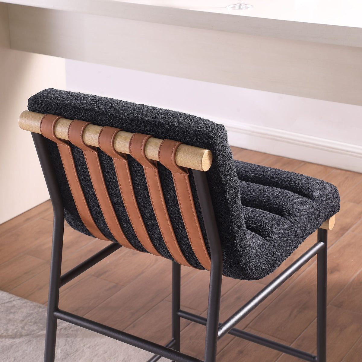 Lahni Boucle Fabric Counter Height Chair - Multiple Colors