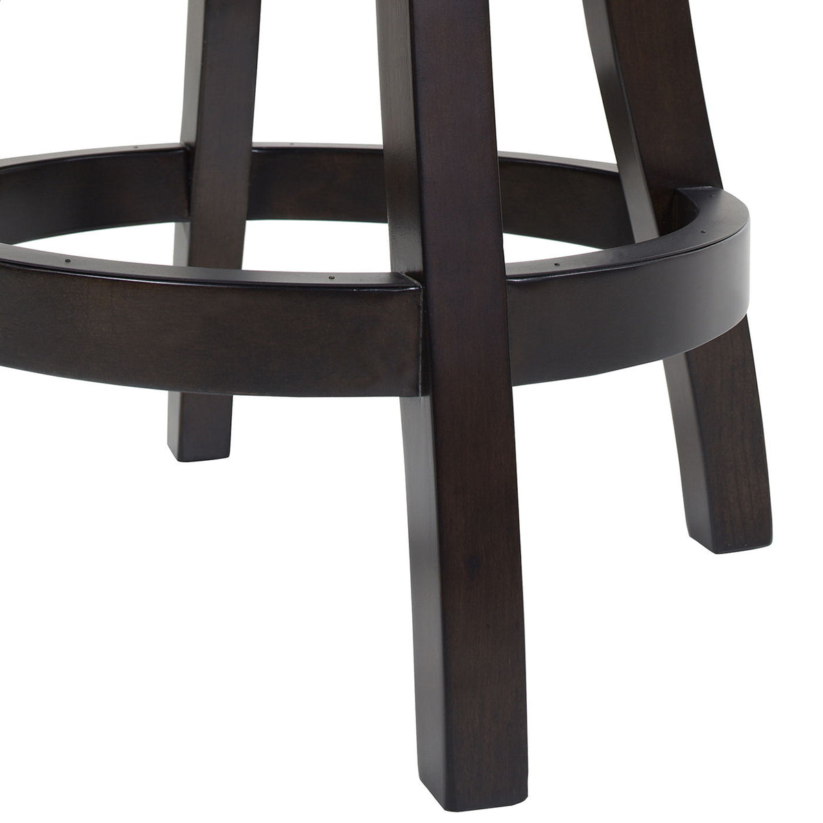 Swivel Counter Height Bar Stool with High Backrest and Solid Hardwood - Multiple Colors