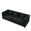 Streamline Sectional Sofa with Art Deco Design - Multiple Colors