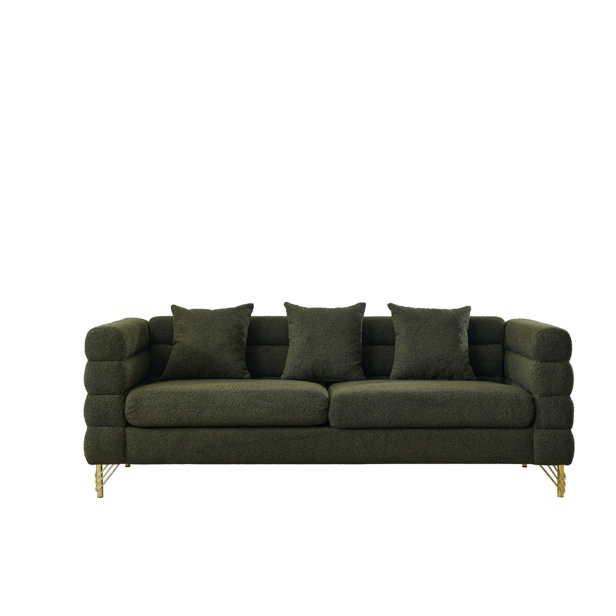 Streamline Sectional Sofa with Art Deco Design - Multiple Colors