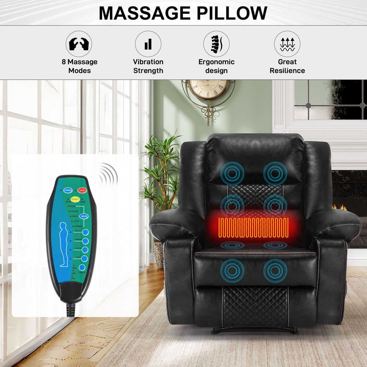 Breathable Massage Recliner Manual Chair