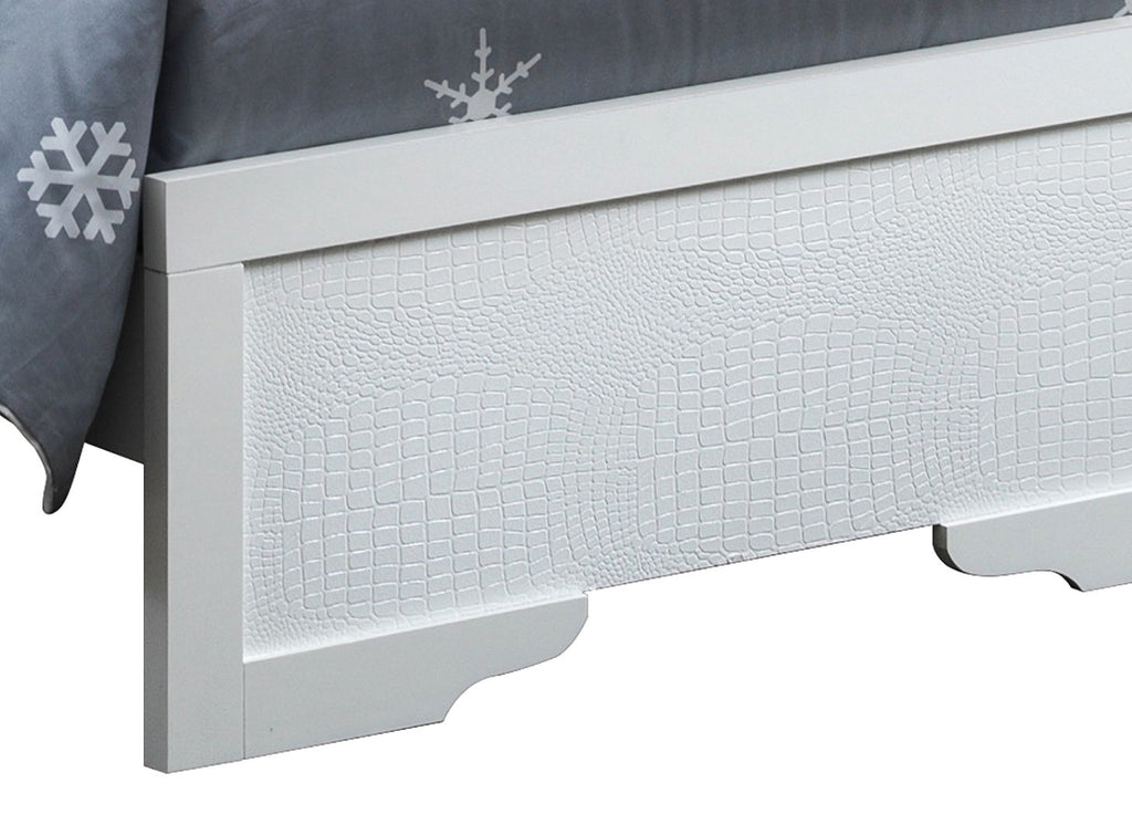 LED Upholstered Bed with Jewel Tufted Headboard - Multiple Colors