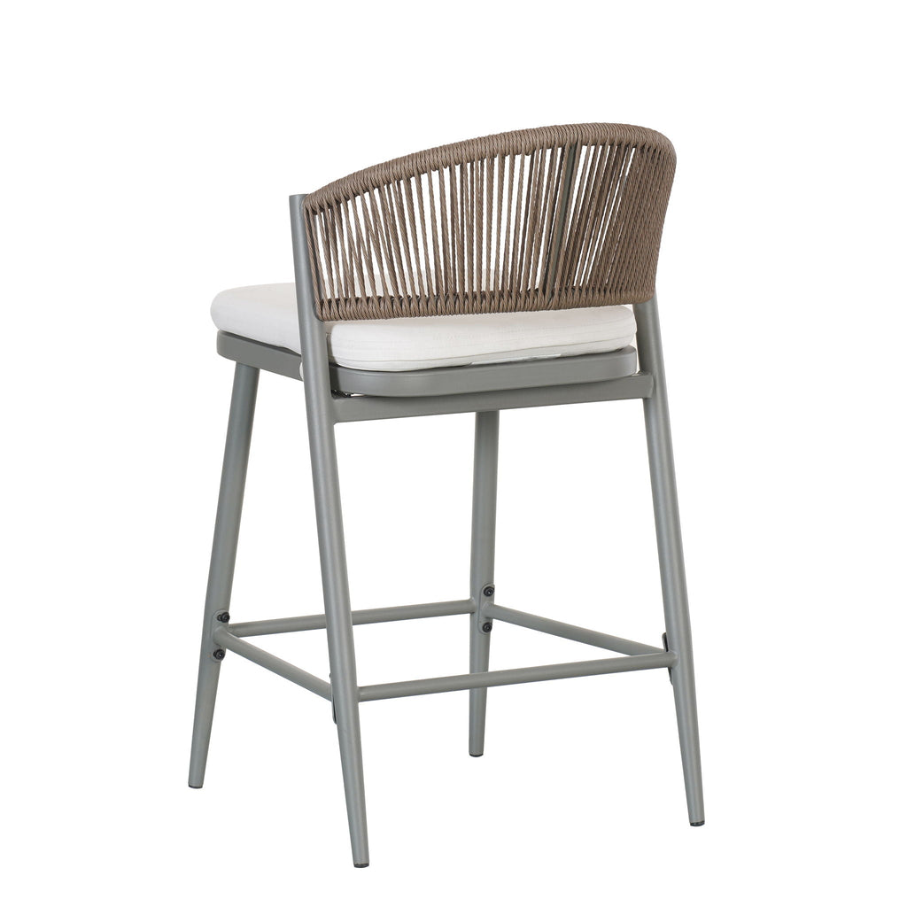 Outdoor 26" Counter Height Metal Frame Counter Stools