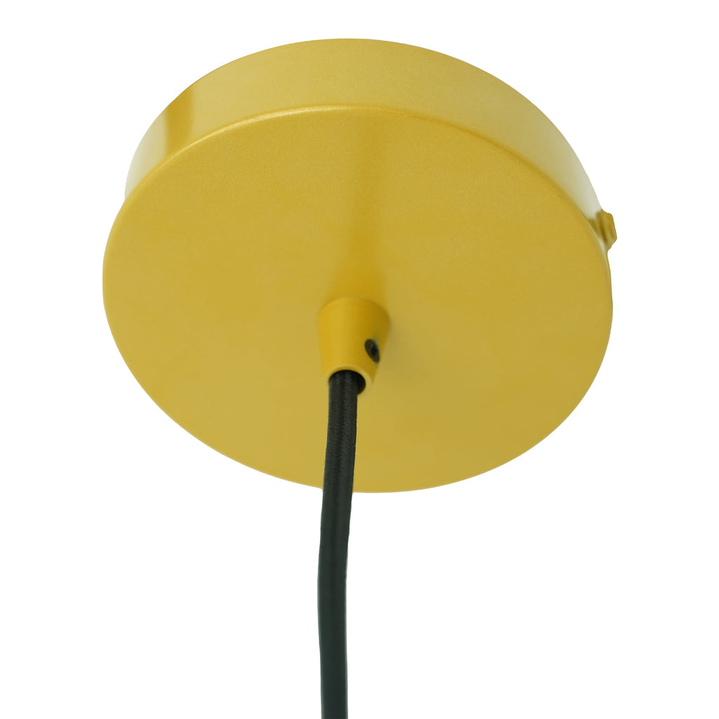 Dune Pendant Lamp with Luxurious Glass Shade - Black and Gold