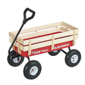 Pull-Along Wagon for Kids with Wooden Panels & Handle - 39 Inch