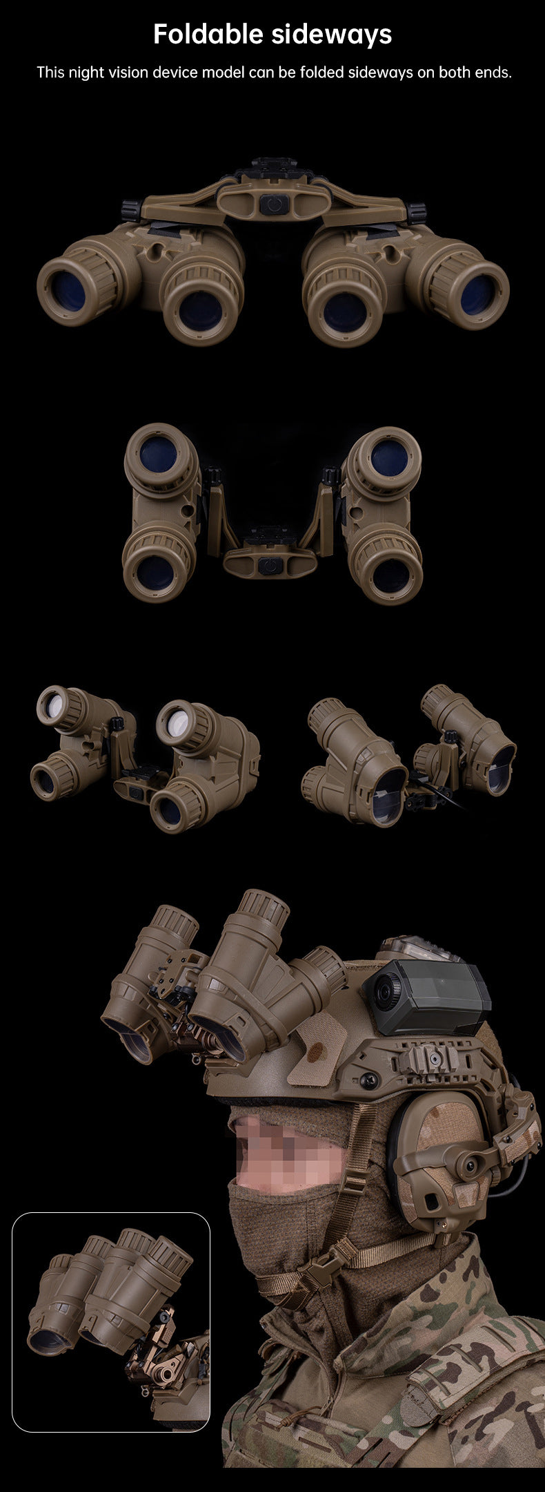 flip-up GPNVG-18 quad-tube night vision device model